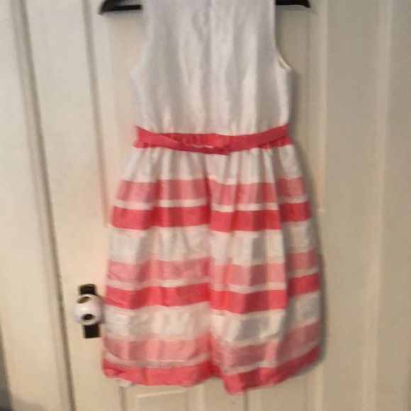 🐇🐣Easter Dress EUC Big girls pink and white dress with removable sweater - Picture 6 of 6